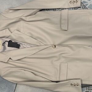 Blank NYC faux leather blazer